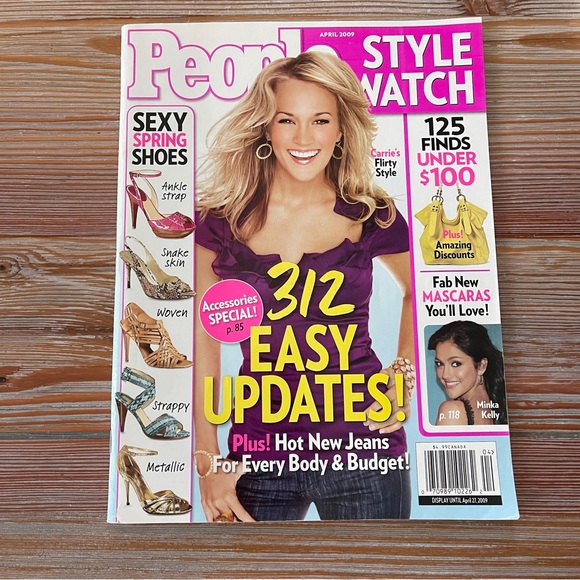 People Style Watch Magazine Featuring Carrie Underwood on the Cover, April 2009 - Picture 1 of 15